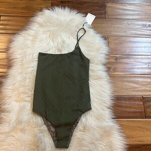 ACACIA - Avalon Check Peyote Full Piece Swimsuit - NWT Sz Medium